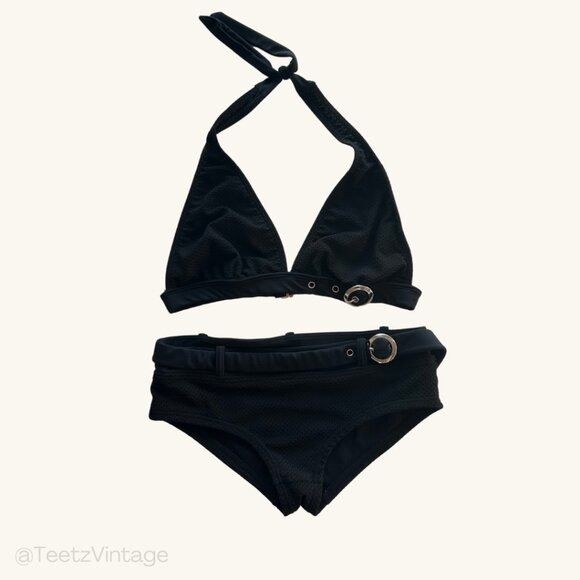 SOLD - VINTAGE BLACK BIKINI - Picture 1 of 9